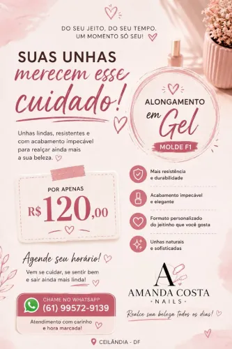 Alongamento de unhas