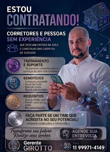 Corretores/Operadores de Telemarketing (com ou sem experiência) zona Sul/Oeste
