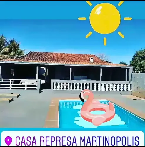 Casa na Represa de Martinópolis