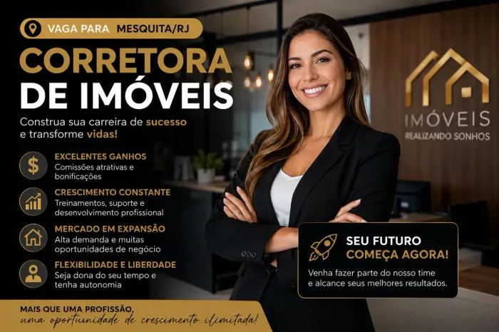 Vaga para corretor de imóveis