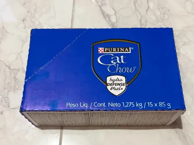 Ração Úmida Purina Cat Chow Sachê 15x85g Hydro Defense - Novo Lacrado