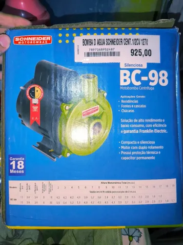 Bomba de água Schneider 