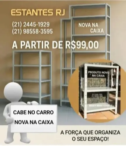 Estantes De Aço p/ Organizar