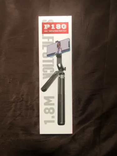 Tripé + Bastão de selfie Bluetooth P180 1,80m - Estado De Novo