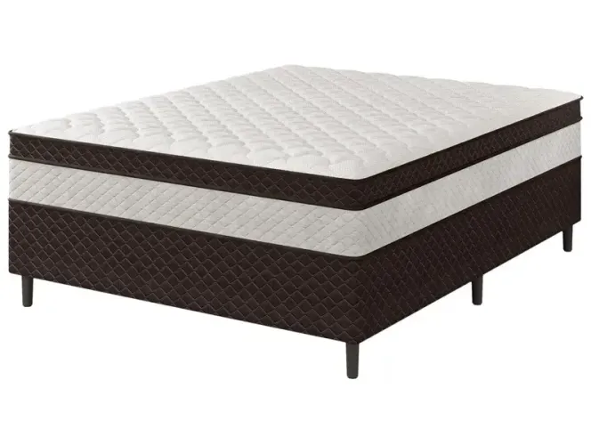 Cama Box Conjugada Casal Umaflex de Mola Ensacada 52x138x188cm Manu