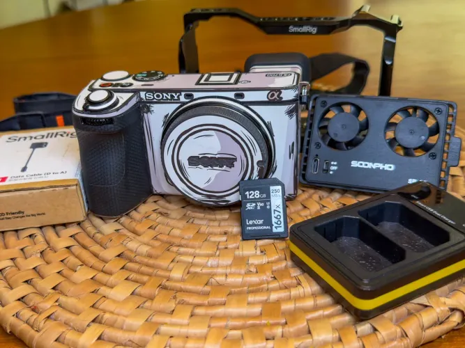 Câmera Sony a6700 (Estado de Zero / 2.995 cliques) + Kit de Acessórios