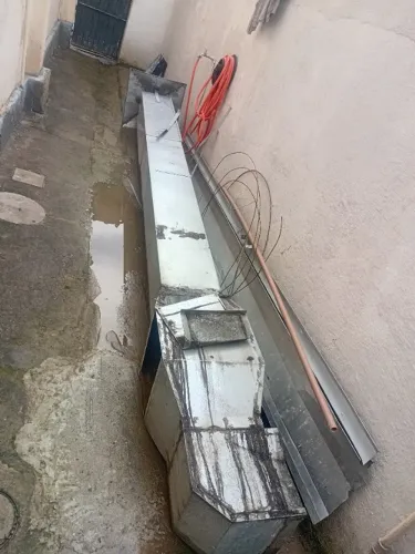 Tubo chaminé chapa galvonizada com chapel e adaptador para churrasqueira