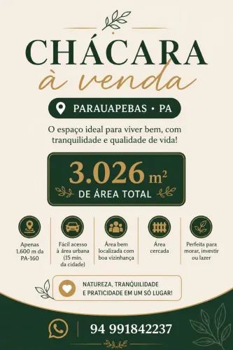 ? VENDE-SE CHACARA Na PA 160