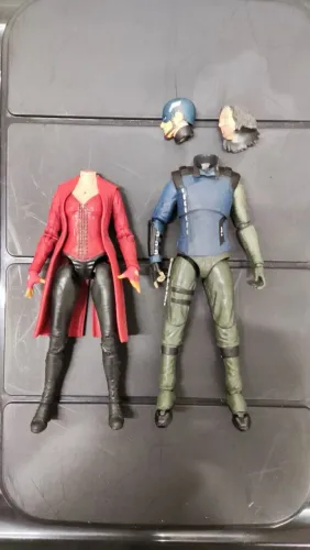 2 corpos bootleg wanda soldado invernal feiticeira estilo marvel legends mafex Shf
