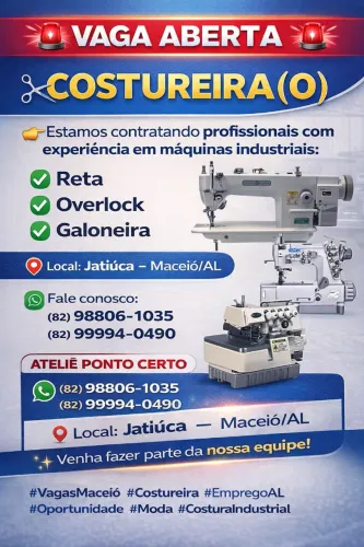 Precisamos de Costureira