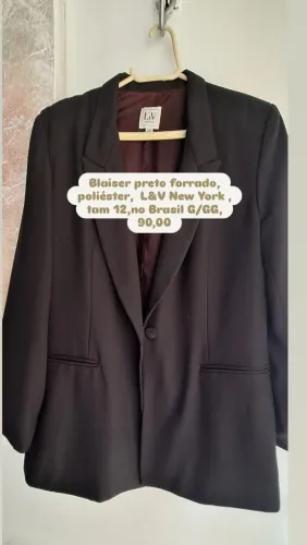 Blazer preto feminino