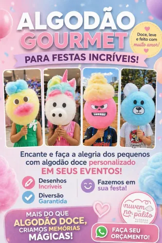 Algodão Doce gourmet 