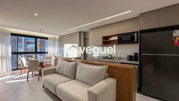 Apartamento mobiliado com 50m² para alugar 1 quarto, sendo 1 suíte no bairro Nova Campinas
