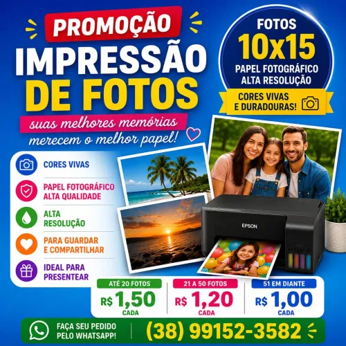 Promoção - Impressão de Fotos 10x15