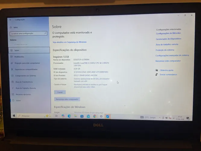     Dell Inspiron 5558 * Intel Core i3-5005U