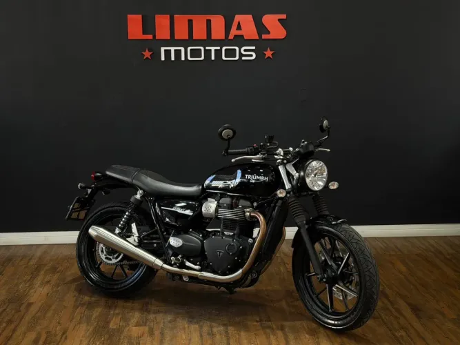 Street Twin 900 Preta 2020 - Apenas 10.600 KM.