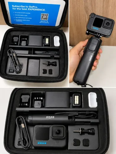 GoPro Hero 12 Black Kit Completo + Bastão + Estojo | Impecável
