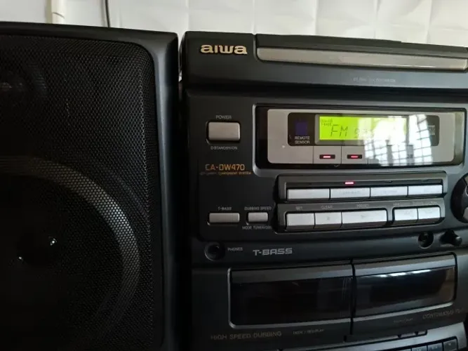 micro System aiwa CA-DW470 muito conservado funcionando tudo