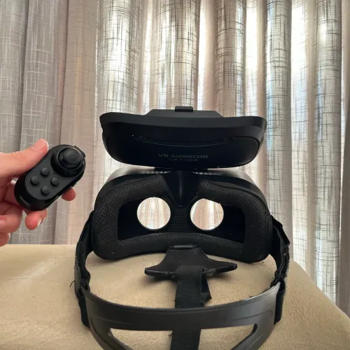 Óculos de Realidade Virtual Shinecon VR + Controle Bluetooth