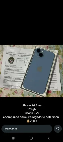 Iphone 14 blue