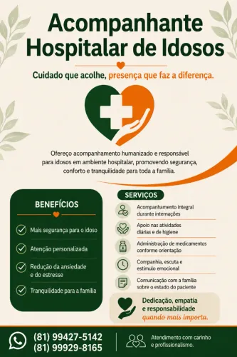 Acompanhante Hospitalar de Idosas