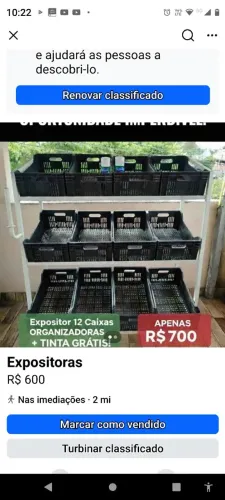 Gandolas de mercadinho 