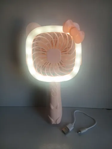 Mini Ventilador Hello Kitty com LED