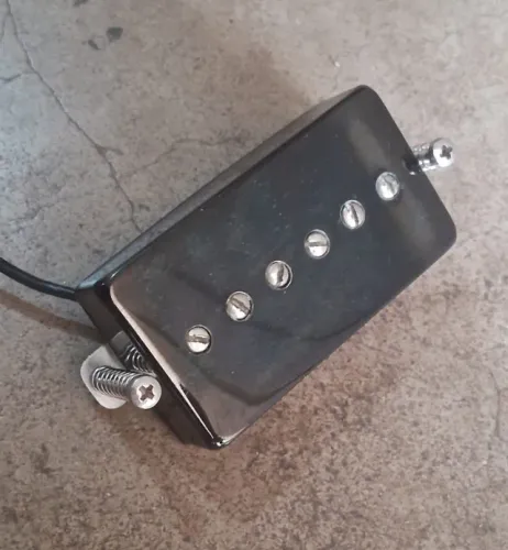 Captador Malagoli Fat Boy Braco P90 Formato Humbucker Preto