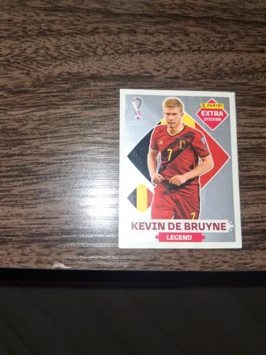 Figurinha Extra sticker Prata Kevin De Bruyne