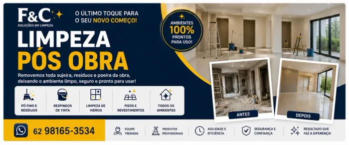 Limpeza pós obra