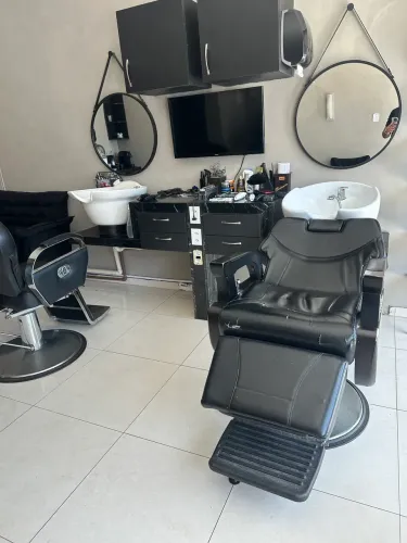 Bancada de mármore para barbearia ou salão