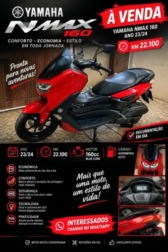 Yamaha NMAX 160 2024 | 22 mil km | Conservada