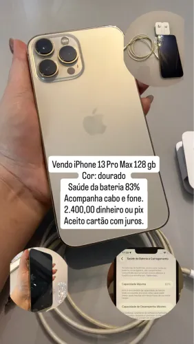 Vendo iPhone 13 Pro Max 128 tb