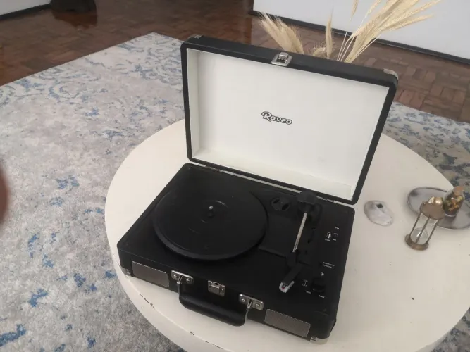 Vitrola tocador de vinil