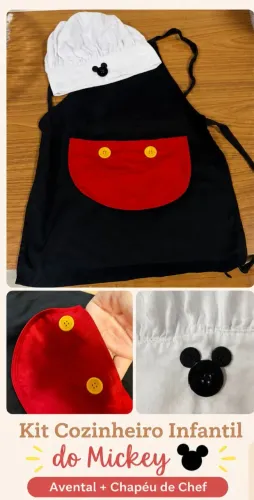 Kit cozinheiro infantil do Mickey