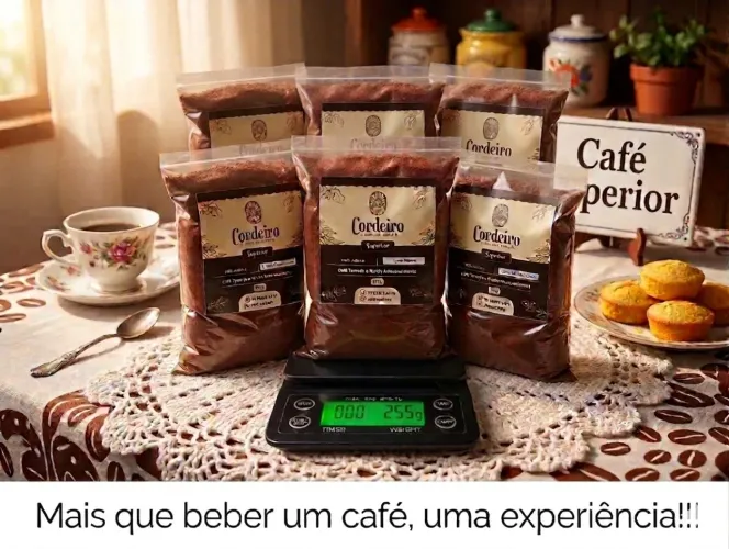 6 Cafés Cordeiro Superior Moído 3 torras 100% Arábica 