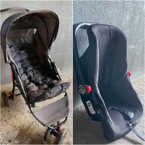 Carrinho de bebê + bebê conforto