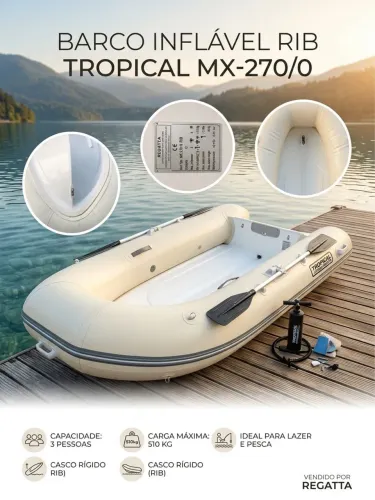 Bote Inflável Tropical Boats ? Casco Regata 2,7m