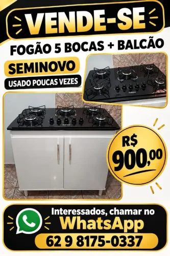 Vende-se com urgência fogão com balcão