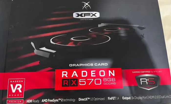 Placa de Vídeo - RX570 8GB - Para exigentes