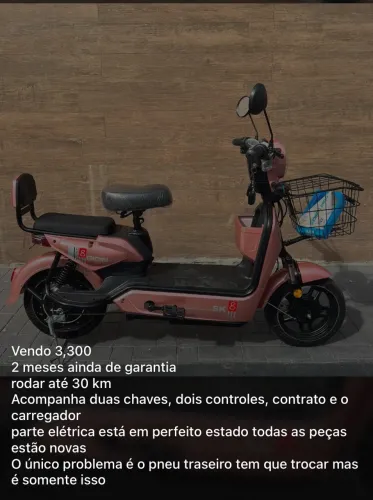 Estou vendendo essa moto elétrica GM Mix 500 WHATS