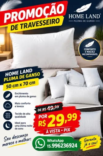 Promoção de travesseiro pena de gansu