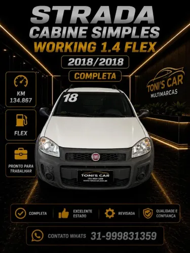 Fiat Strada Working 1.4 MPI Fire Flex 8V CS 2018
