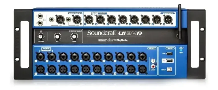 MIXER DIGI 24 CANAIS PADRAO RACK UI24R