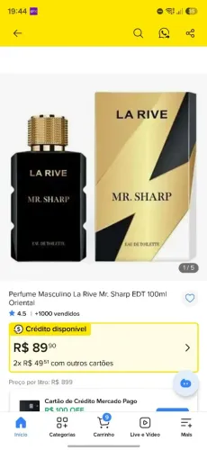 Perfume Masculino La Rive Mr Sharp