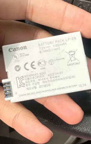 Bateria da Canon T5i