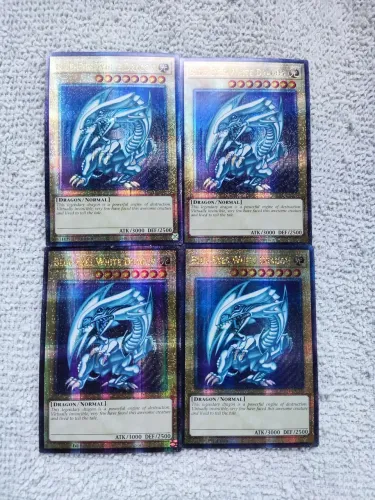 Yugioh - 4x Dragão Branco de Olhos Azuis (Inglês)