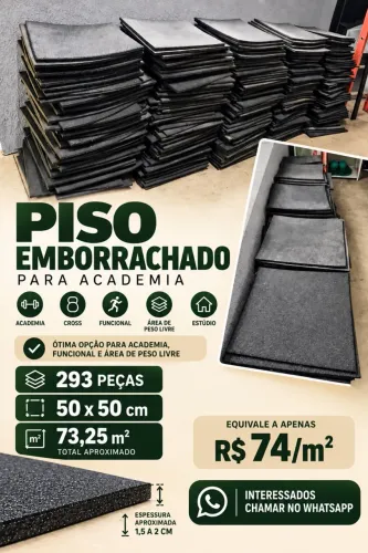 Vendo piso emborrachado para academia
