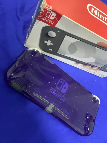 Nitendo switch lite 32GB + 64gb cartão de memória cinza