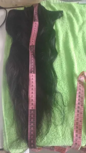 Cabelo humano liso ondulado